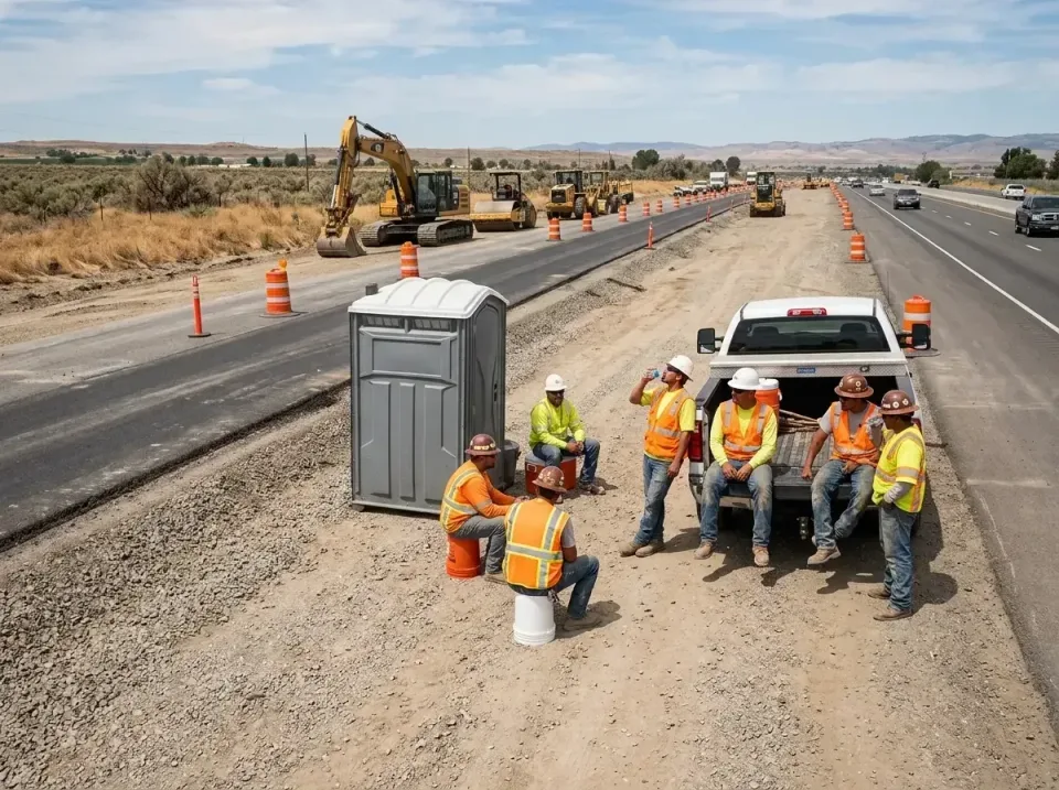 highway-road-construction-crew-007 — frequently asked questions, Porta Potty and Restroom Rentals in One Loudoun, VA